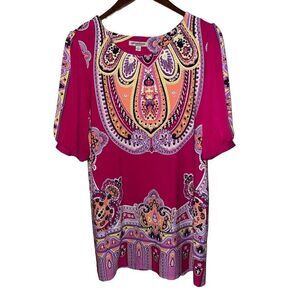 Geneology Mod Print Mini Dress